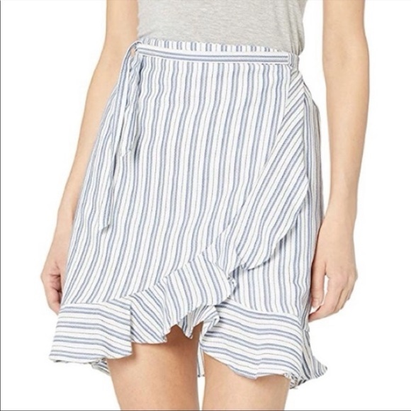 Jcrew faux wrap striped skirt - Picture 1 of 5